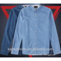 Wholesale Denim shirt for mens shirt factory Cotton washed BLUE mens denim shirts